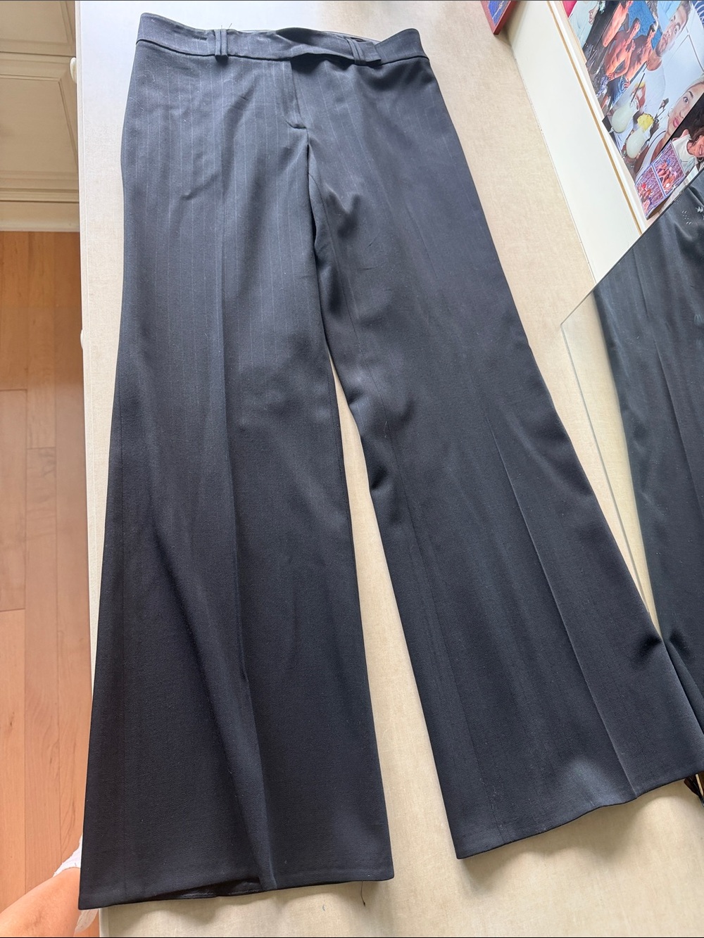 Elie Tahari Black Wide-Leg Dress Pants